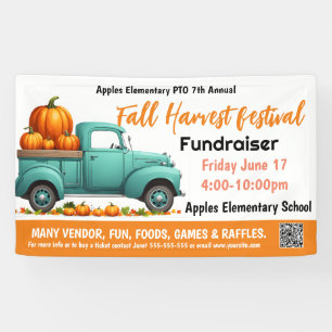 FALL FESTIVAL Fundraiser PTO PTA Kirche Banner