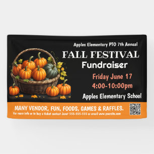 FALL FESTIVAL Fundraiser PTO PTA Kirche Banner