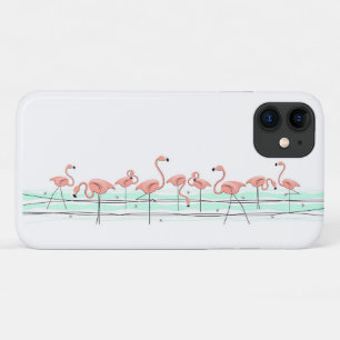 Fall Flamingo Ocean Line iPhone 11 Hülle