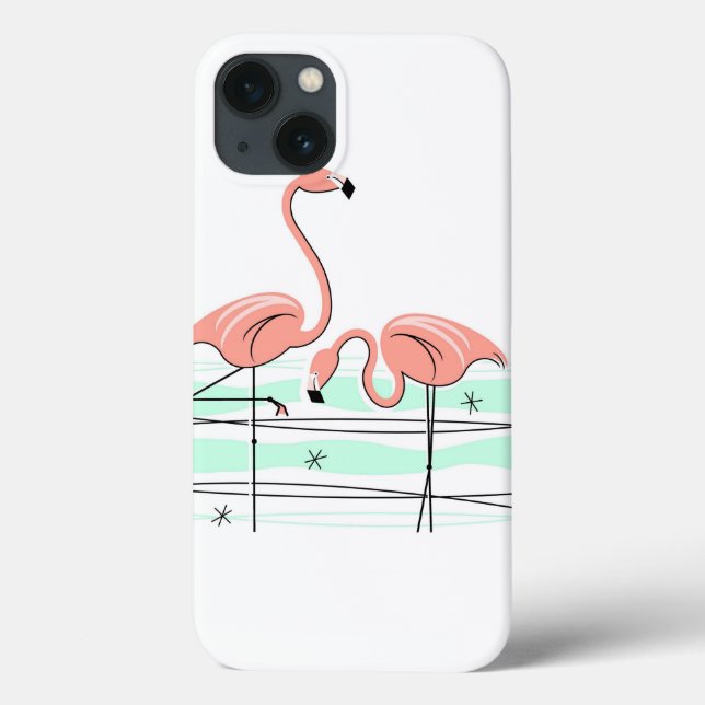 Fall Flamingo Ocean Pair Case-Mate iPhone Hülle (Rückseite)
