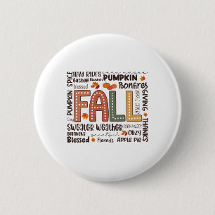 Fall Flannels Pumpkin Saison Herbst Gefechte Herbs Button