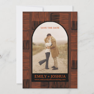 Fall Flat Save the Date Hochzeitkarte Herbst