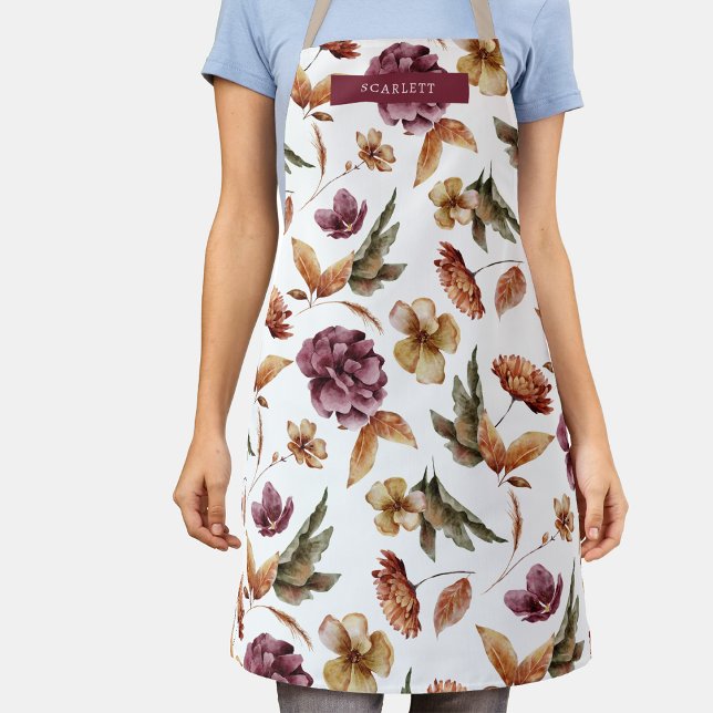 Fall Floral All-over Print-Schürze Schürze (Fall Floral All-Over Print Apron by Painted Paperie
)