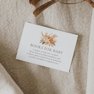 Fall Floral Baby Shooting Books for Baby Begleitkarte