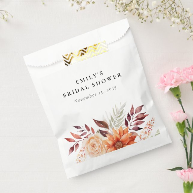 Fall Floral Boho Brautparty Geschenktütchen (Versiegelt)