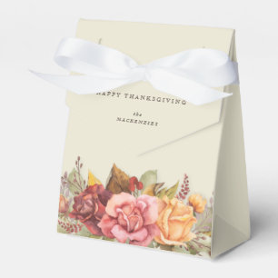 Fall Floral Border Erntedank Geschenkschachtel