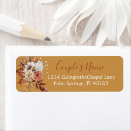 Fall Floral Bouquet auf dem Gold Label