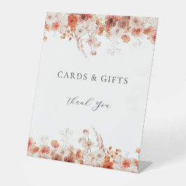 Fall Floral Brautparty Sockelschild