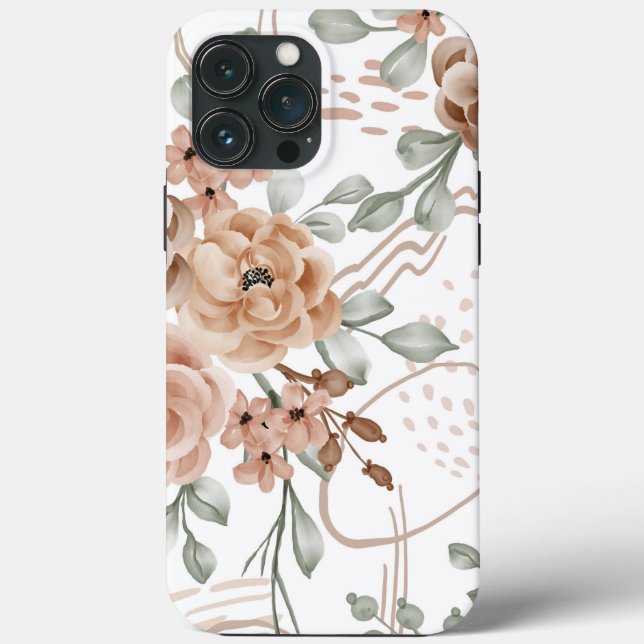 Fall Floral Case-Mate iPhone Hülle (Rückseite)