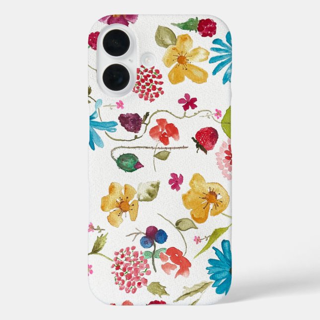 Fall Floral iPhone 16 Case-Mate iPhone Hülle (Rückseite)