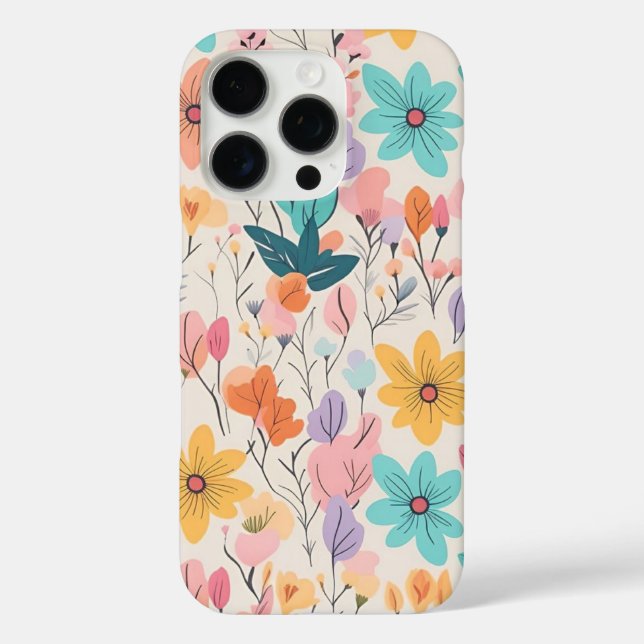 Fall Floral Muster Case-Mate iPhone Case-Mate iPhone Hülle (Rückseite)