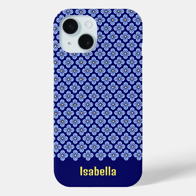 Fall Floral Muster Case-Mate iPhone Hülle (Rückseite)