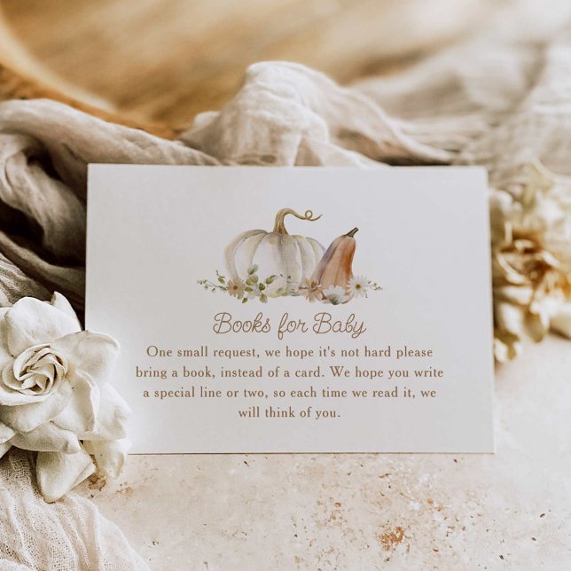 Fall Floral Pumpkin Books for Baby Begleitkarte (Von Creator hochgeladen)