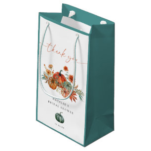 Fall Floral Pumpkin Brautparty Bevorzugung Kleine Geschenktüte