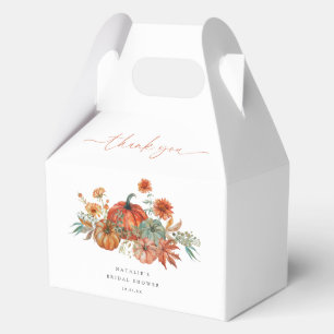 Fall Floral Pumpkin Brautparty Geschenkschachtel