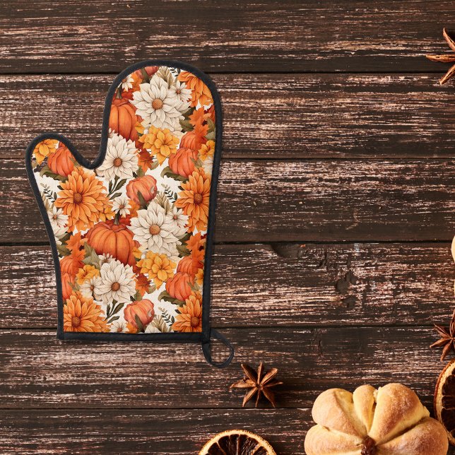 Fall Floral Pumpkin Ofenhandschuh (Von Creator hochgeladen)