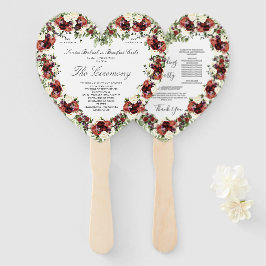 Fall Floral Soft Terracotta Creme Burgundy Herd H Fächer