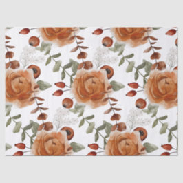 Fall Floral Tissue Paper Seidenpapier