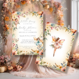 Fall Floral verzaubert Feengebäck Mädchen Babydusc Einladung