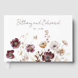 Fall Floral Wedding Gästebuch