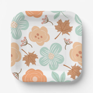 Fall-Florpapier-Platte Pappteller