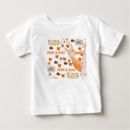 Fall Flüchtige Blick-a-boo Squirel Baby T-shirt