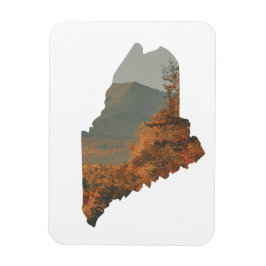Fall Foliage auf Katahdin im Maine Magnet