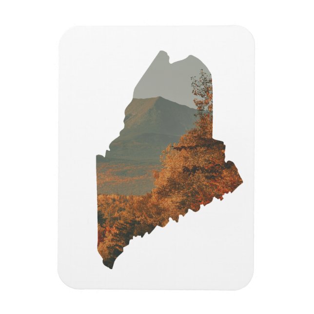 Fall Foliage auf Katahdin im Maine Magnet (Vertikal)