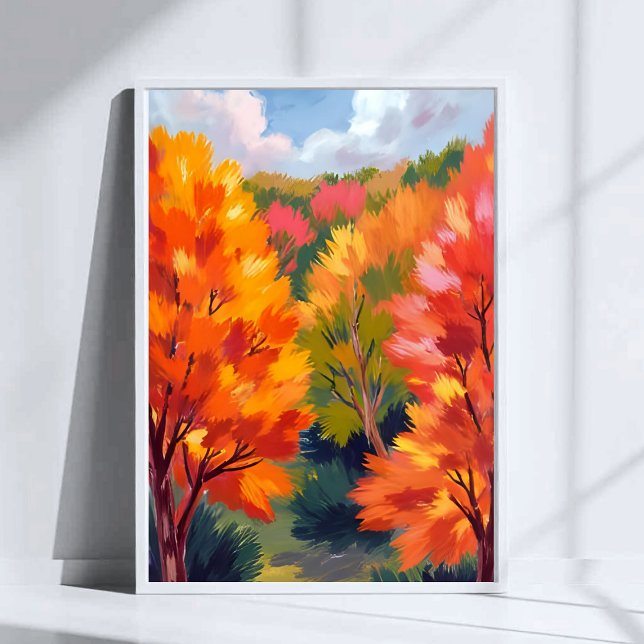 Fall Foliage | Autumn Leaves Watercolor Nature Poster (Von Creator hochgeladen)