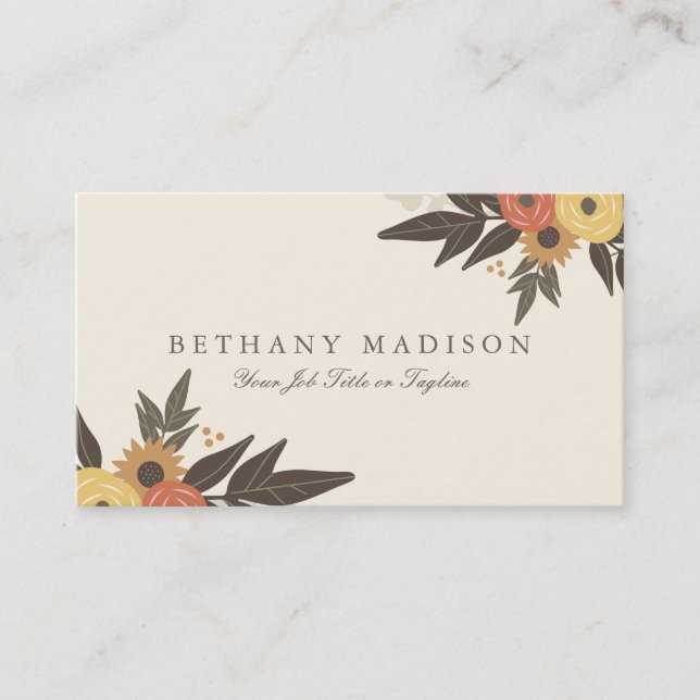 Fall Foliage Business Cards Visitenkarte (Vorderseite)