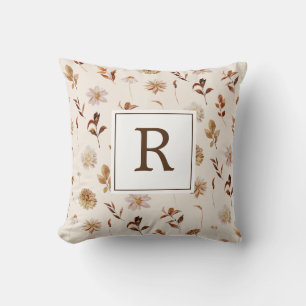 Fall-Foliage-Dekoration-Monogramm Kissen