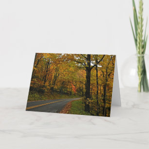 Fall Foliage-Erntedank-Karte Feiertagskarte