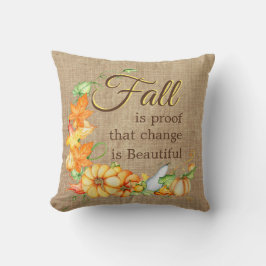 Fall Foliage Gourds Pumpkins - Veränderung ist sch Kissen