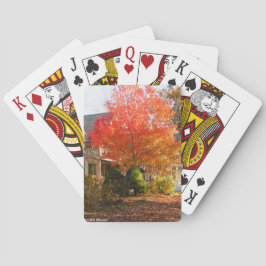 Fall Foliage in Oak Bluffs - Martha's Vineyard Spielkarten