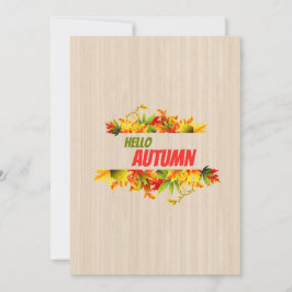 Fall Foliage Modern Flat Holiday Card Feiertagskarte