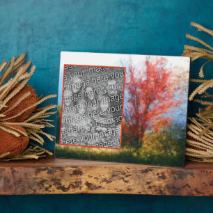 Fall Foliage Natureainting Fügen Sie Ihr eigenes F Fotoplatte