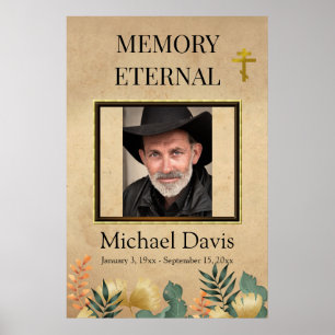 Fall Foliage Orthodox Christliche Beerdigung Poster