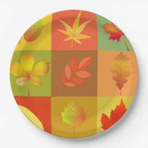 Fall Foliage Pappteller