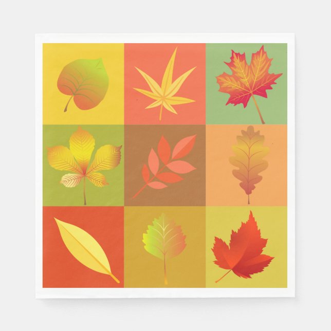 Fall Foliage Serviette (Vorderseite)