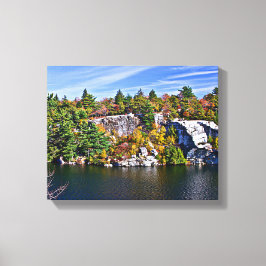 Fall Foliage um den Minnewaska-See Leinwanddruck