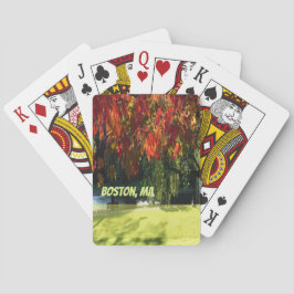 Fall Foliage von Boston Spielkarten