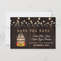 Fall Foliage Wein Rebberge Save the Date