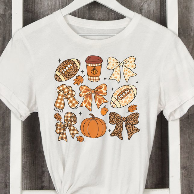 Fall Football Game Day Preppy Coquette Books Tri-Blend Shirt (Von Creator hochgeladen)