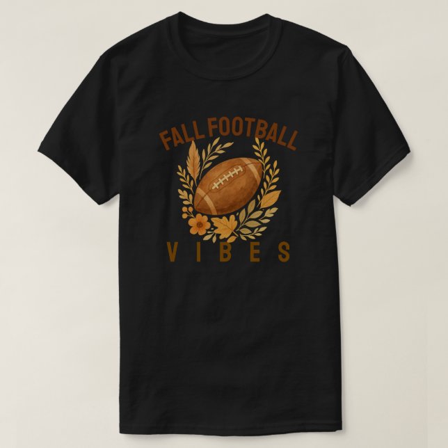 Fall Football Vibes T-Shirt (Design vorne)