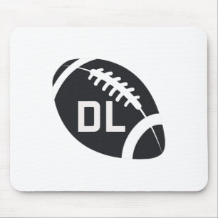 Fall Footbyll Defensive Lineman Dl D Line Verteidi Mousepad