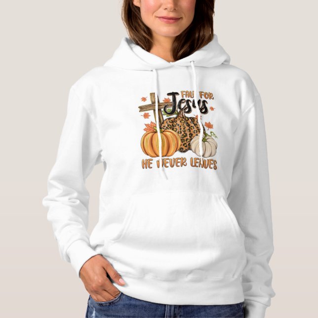 Fall for Jesus – Faith in Every Leaf Hoodie (Vorderseite)