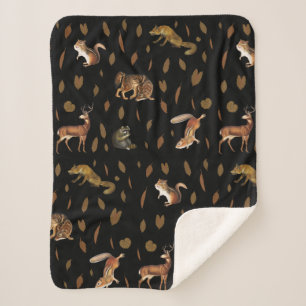 Fall Forest Animals Autumn Leaves Sherpadecke