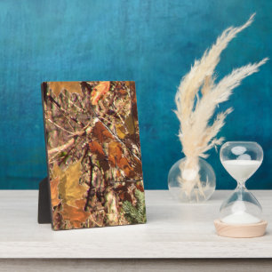 Fall Forest Bush Camouflage Fotoplatte