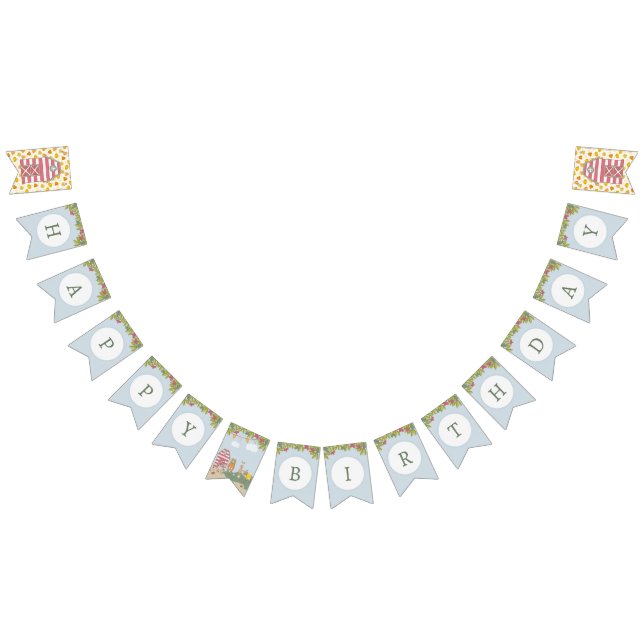 Fall Forest Friends Birthday Wimpelkette (Alle)