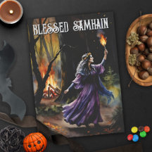Fall Forest gesegnet Samhain Night Pagan Hexe